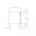 Kühltisch mit 2 Flügeltüren 1250 x 700mm CKTEK7211601-1/1 Chromonorm Graphik